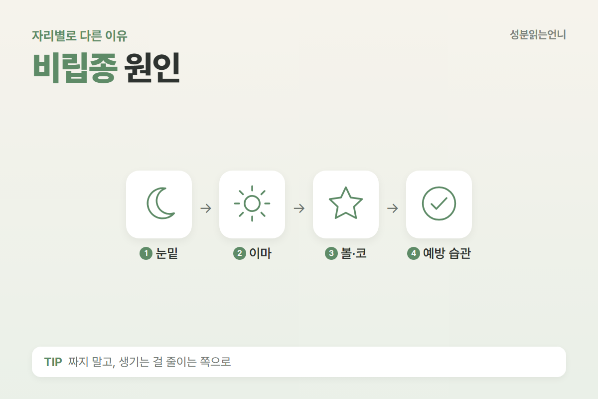 비립종 원인: 눈밑·이마 자리마다 다른 이유와 예방 습관